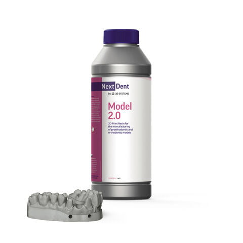 Żywica do drukarki 3D NextDent Model 2.0 Gray 1 Żywica do drukarki 3D NextDent Model 2.0 Gray