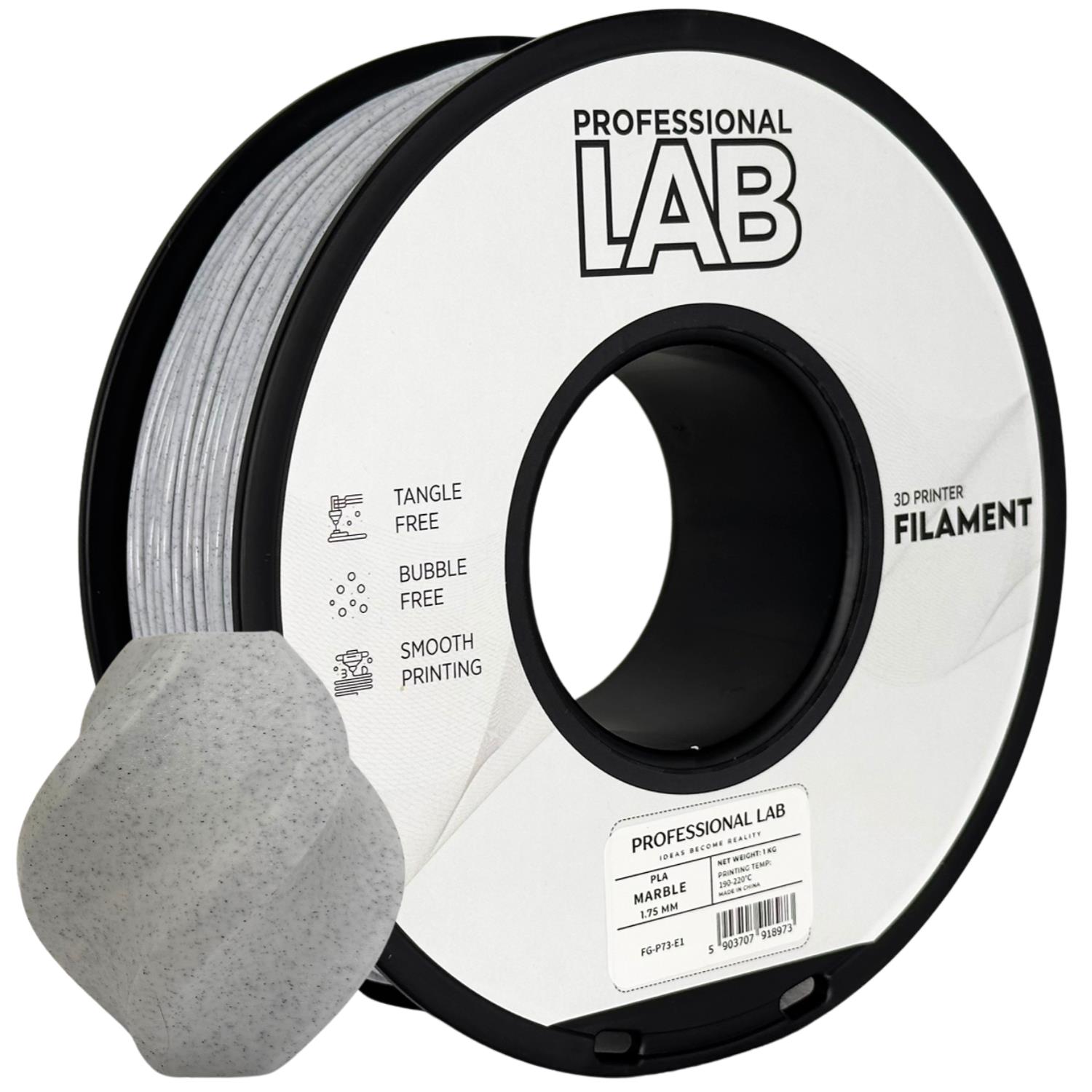 Filament do drukarki 3D Prof. Lab PLA marmur 1,75 mm 1 kg 1 Filament do drukarki 3D Prof. Lab PLA marmur 1,75 mm 1 kg