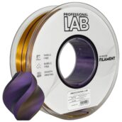 Filament do drukarki 3D Prof. Lab Silk PLA Trójkolorowy czarny, złoty, fioletowy 1,75 mm 1 kg