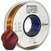 Filament do drukarki 3D Prof. Lab Silk PLA Trójkolorowy czerwony, żółty, niebieski 1,75 mm 1 kg