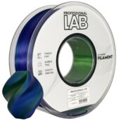 Filament do drukarki 3D Prof. Lab Silk PLA Trójkolorowy niebieski zielony fioletowy 1,75 mm 1 kg