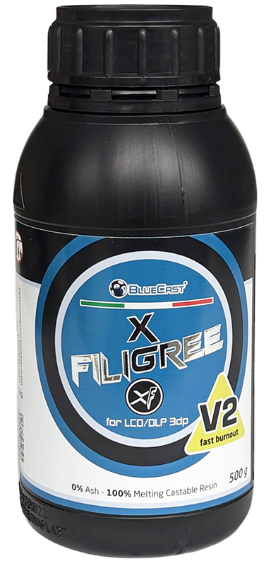 Żywica do drukarki 3D BlueCast X-Filigree V2 0,5 kg 1 Żywica do drukarki 3D BlueCast X-Filigree V2 0,5 kg