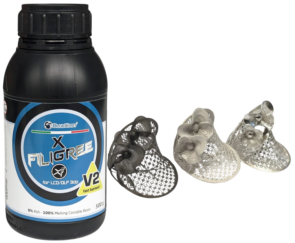 Żywica do drukarki 3D BlueCast X-Filigree V2 0,5 kg 3 Żywica do drukarki 3D BlueCast X-Filigree V2 0,5 kg