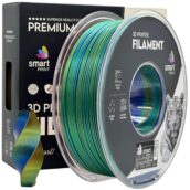 Filament do drukarki 3D Smart Print Silk PLA Trójkolorowy czerwony niebieski zielony 1,75 mm 1 kg