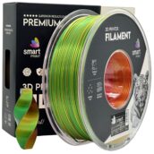Filament do drukarki 3D Smart Print Silk PLA Trójkolorowy czerwony żółty zielony 1,75 mm 1 kg