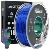 Filament do drukarki 3D Smart Print Silk PLA Trójkolorowy niebieski zielony fioletowy 1,75 mm 1 kg